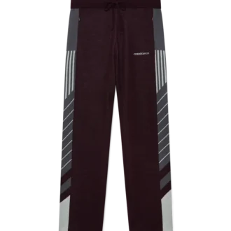 Pantalon de tennis en mérinos à rayures diagonales