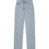 Pantalon en denim délavé classique Monogram