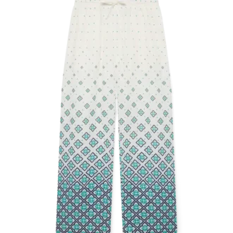 Pantalon en lin à motif Monogram dégradé