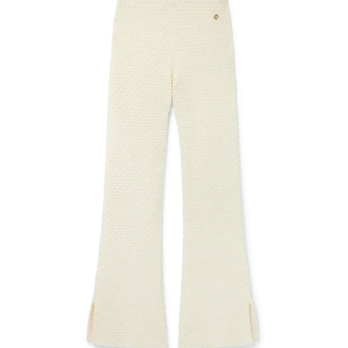 Pantalon en maille texturée