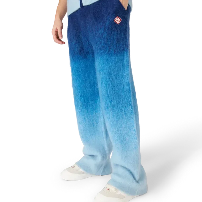 Pantalon en mohair dégradé Pantalon en mohair dégradé