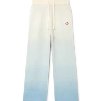 Pantalon en mohair duveteux dégradé