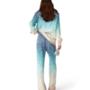 Pantalon en soie jacquard dégradé Pantalon en soie jacquard dégradé