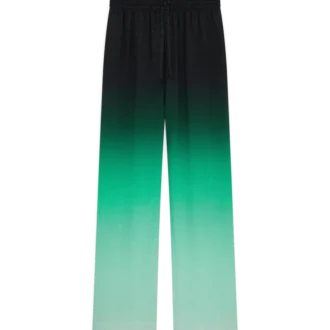 Pantalon en soie jacquard Ping Pong dégradé
