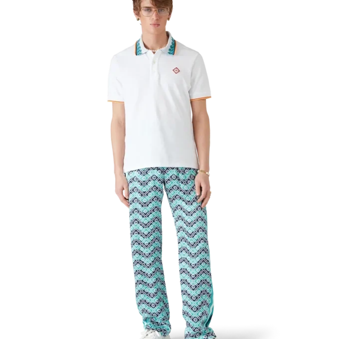 Pantalon en soie Monogram Wave Pantalon en soie Monogram Wave