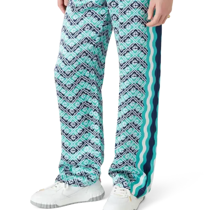 Pantalon en soie Monogram Wave Pantalon en soie Monogram Wave