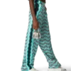 Pantalon en soie Monogram Wave
