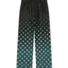 Pantalon en soie à motif Monogram dégradé