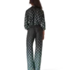Pantalon en soie à motif Monogram dégradé