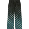Pantalon en soie à motif Monogram dégradé