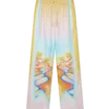 Pantalon en soie Nirvana psychédélique