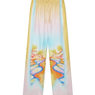 Pantalon en soie Nirvana psychédélique Pantalon en soie Nirvana psychédélique