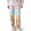 Pantalon en soie Nirvana psychédélique