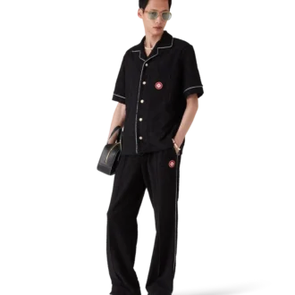 Pantalon en tissu éponge jacquard Monogram