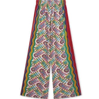 Pantalon large imprimé