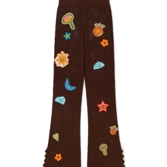 Pantalon Motif Crochet