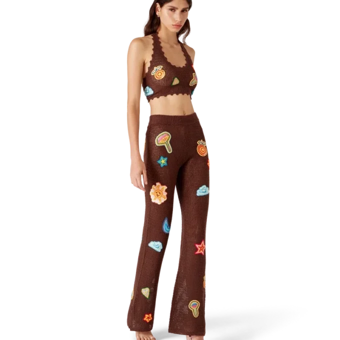 Pantalon Motif Crochet Pantalon Motif Crochet