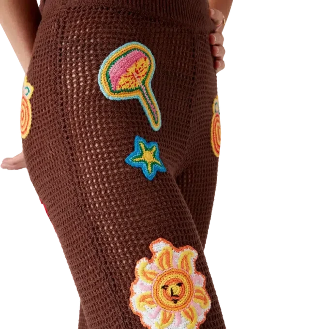 Pantalon Motif Crochet Pantalon Motif Crochet
