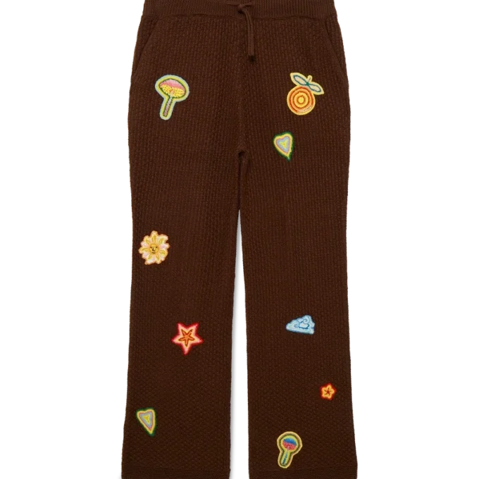 Pantalon à motifs au crochet Pantalon à motifs au crochet