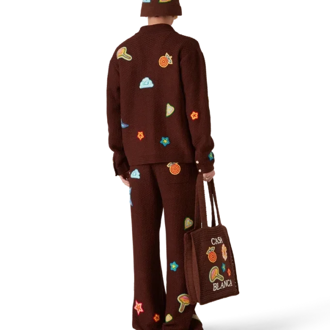 Pantalon à motifs au crochet Pantalon à motifs au crochet
