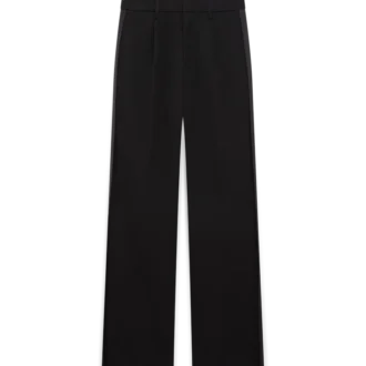 Pantalon plissé en laine