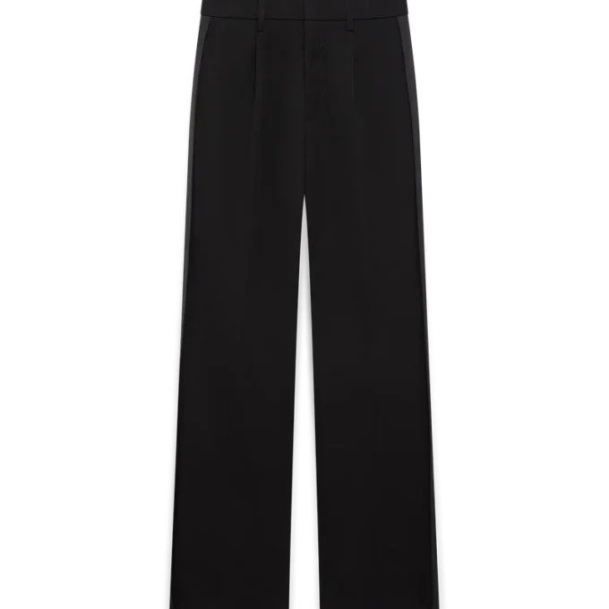 Pantalon plissé en laine Pantalon plissé en laine