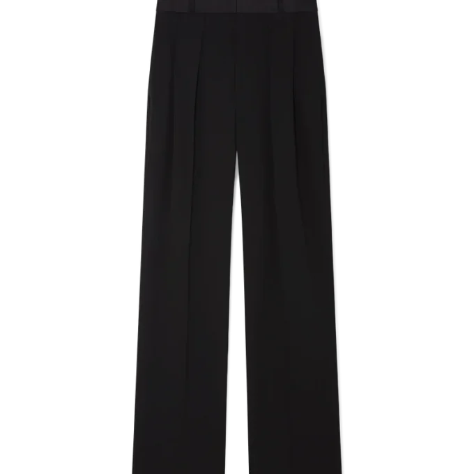 Pantalon plissé en laine Pantalon plissé en laine