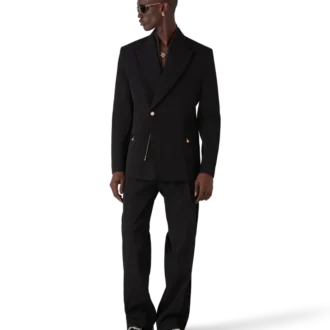 Veste croisée en laine