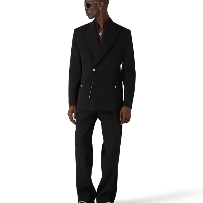 Veste croisée en laine