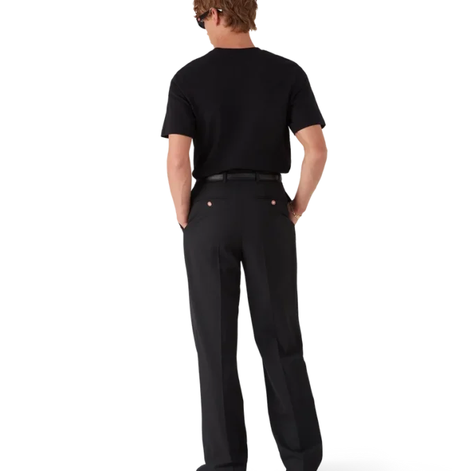 Pantalon plissé en laine Pantalon plissé en laine