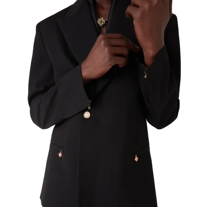 Veste croisée en laine