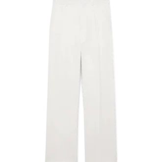 Pantalon plissé en lin