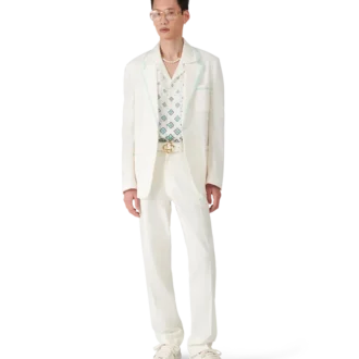 Pantalon plissé en lin