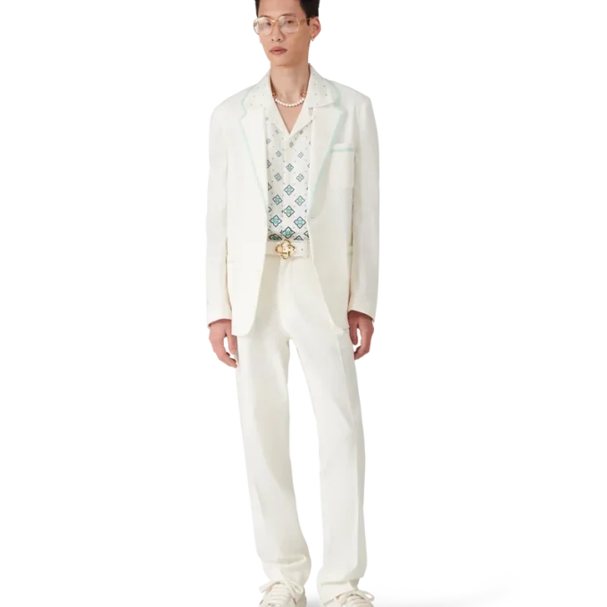 Pantalon plissé en lin