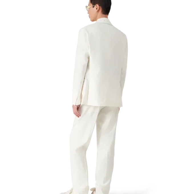 Pantalon plissé en lin