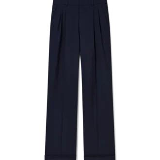 Pantalon plissé sur mesure en laine