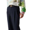 Pantalon plissé sur mesure en laine Pantalon plissé sur mesure en laine