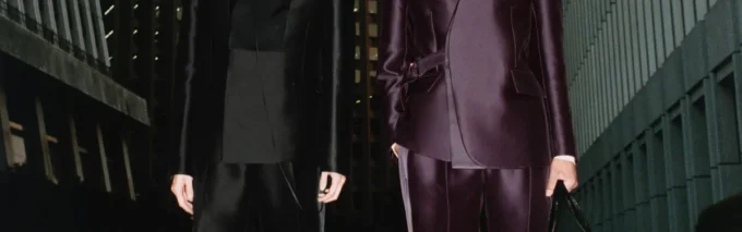 Veste cache-cœur ajustée en laine et soie mélangées