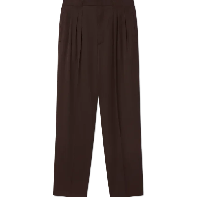 Pantalon sur mesure plissé en laine Pantalon sur mesure plissé en laine