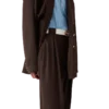 Pantalon sur mesure plissé en laine Pantalon sur mesure plissé en laine