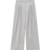 Pantalon sur mesure à triple pli en laine Pantalon sur mesure à triple pli en laine