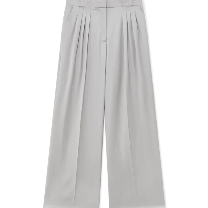 Pantalon sur mesure à triple pli en laine Pantalon sur mesure à triple pli en laine