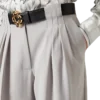 Pantalon sur mesure à triple pli en laine Pantalon sur mesure à triple pli en laine