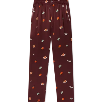 Pantalons de pyjama en satin de soie Vices