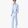 Pantalons jacquard ajustés Monogram bleu Pantalons jacquard ajustés Monogram bleu