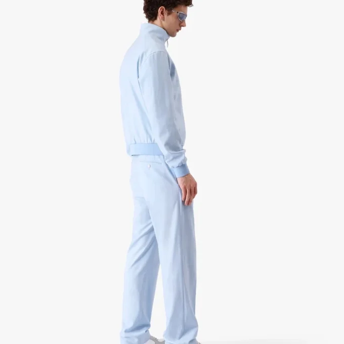 Pantalons jacquard ajustés Monogram bleu Pantalons jacquard ajustés Monogram bleu