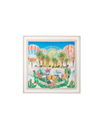 Petit foulard en soie psychédélique