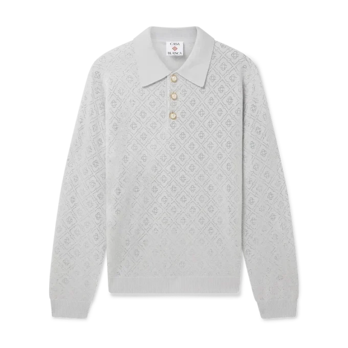 Polo en maille Crystal Monogram Polo en maille Crystal Monogram