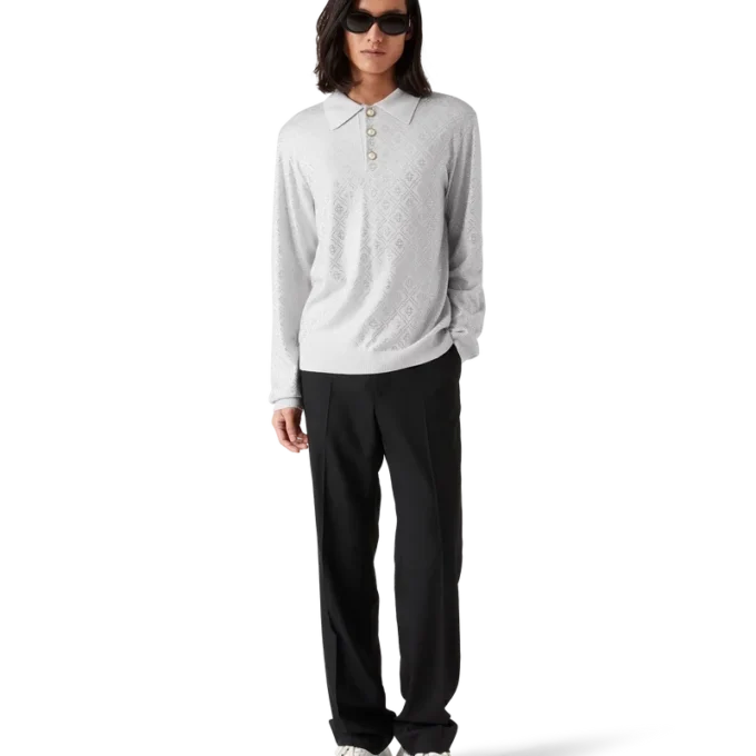 Polo en maille Crystal Monogram Polo en maille Crystal Monogram