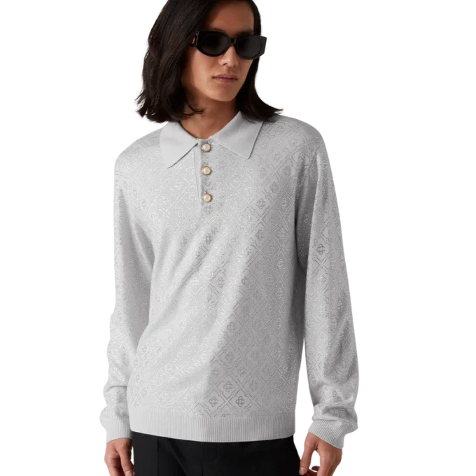Polo en maille Crystal Monogram Polo en maille Crystal Monogram